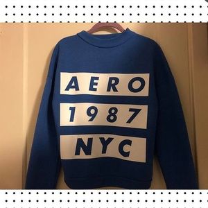 Aeropostale blue crewneck